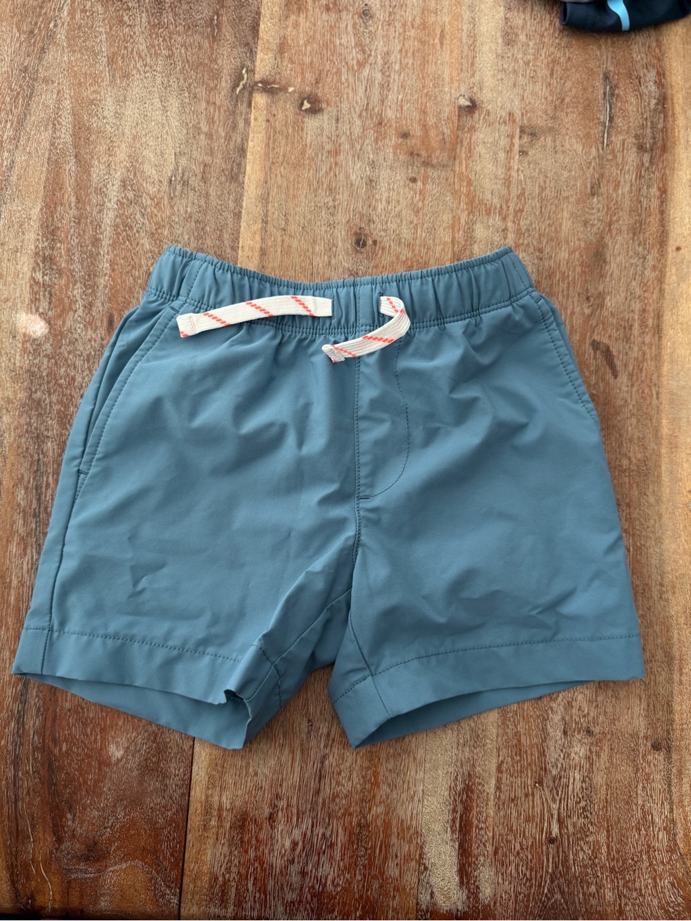 Crewcuts Slate Blue Elastic Waist Shorts with Drawstring